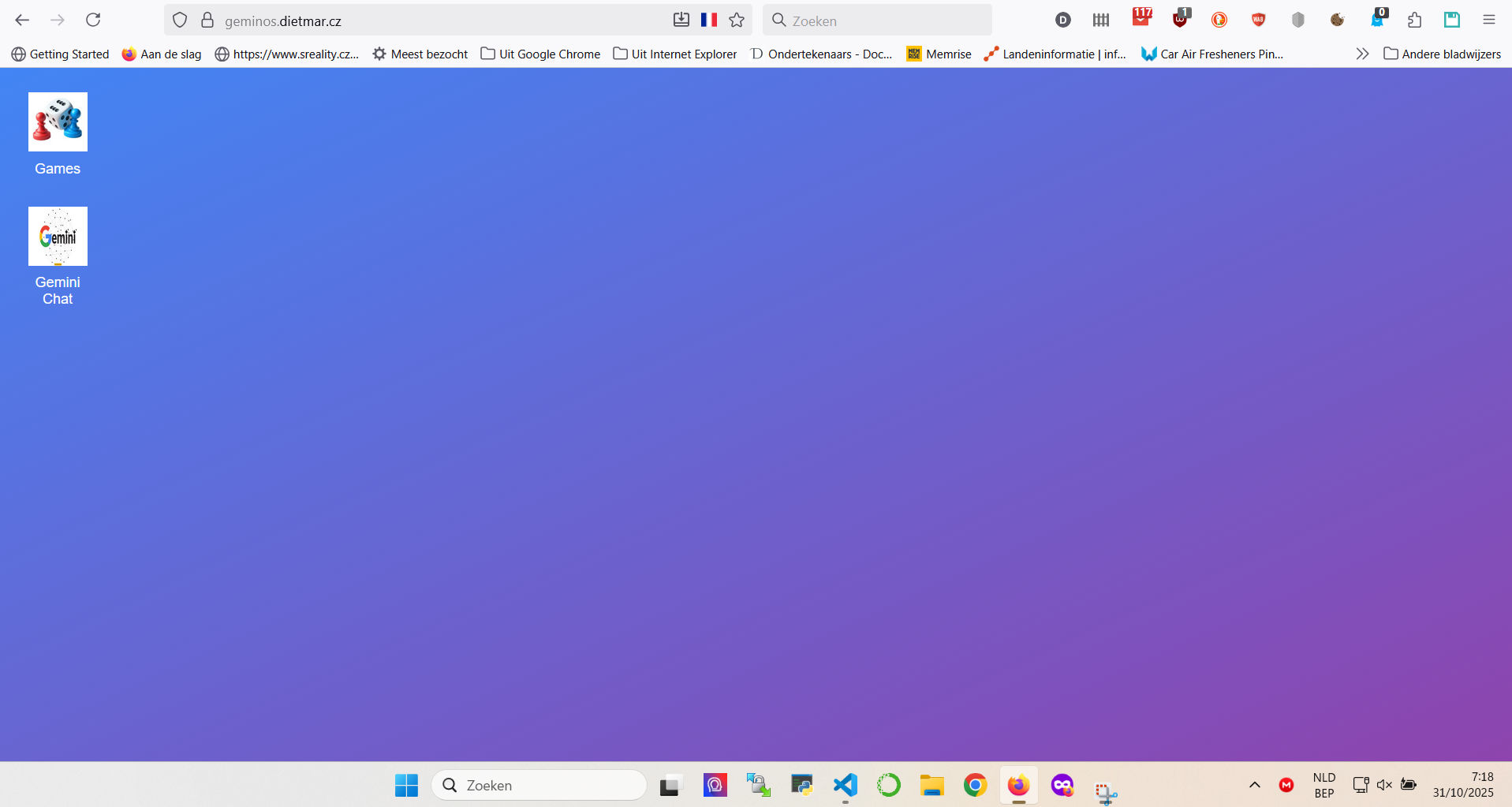 Screenshot from GeminiOS